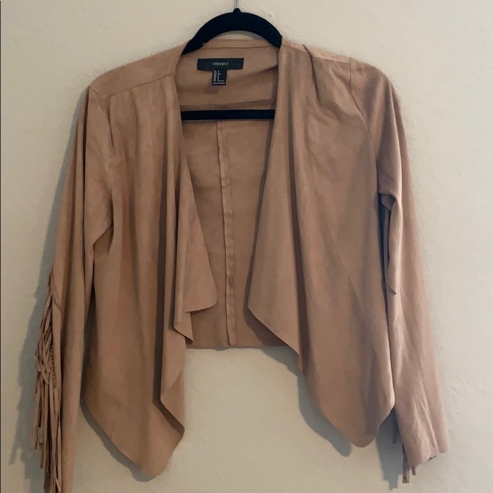 Fringe suede jacket